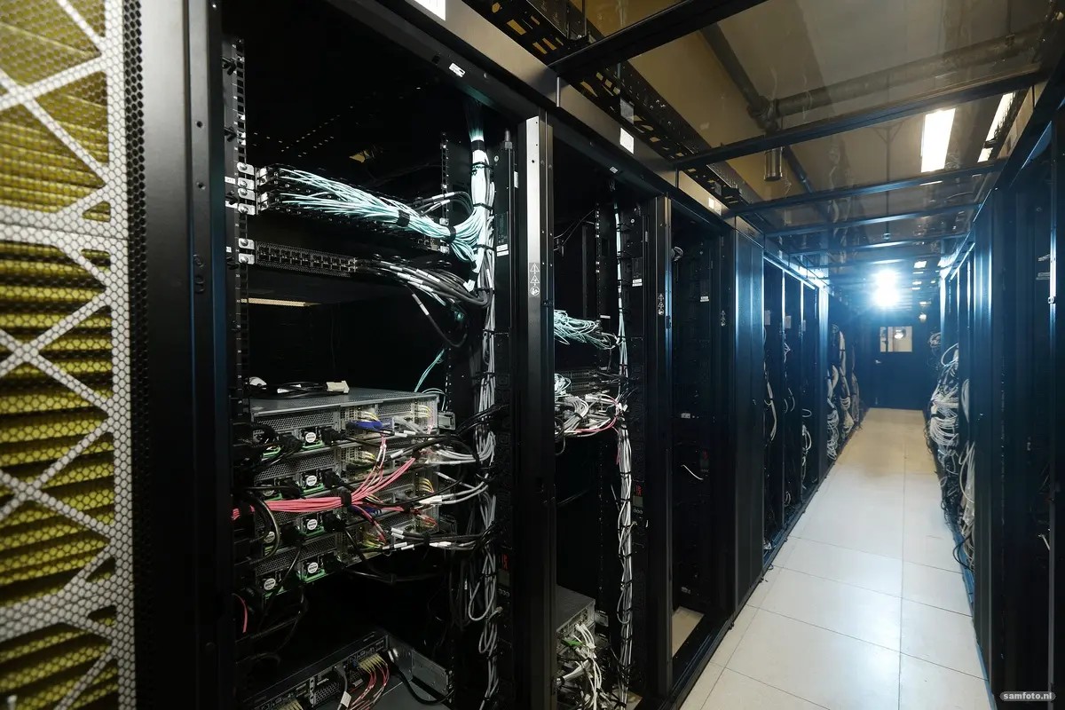 Interioir of a data center